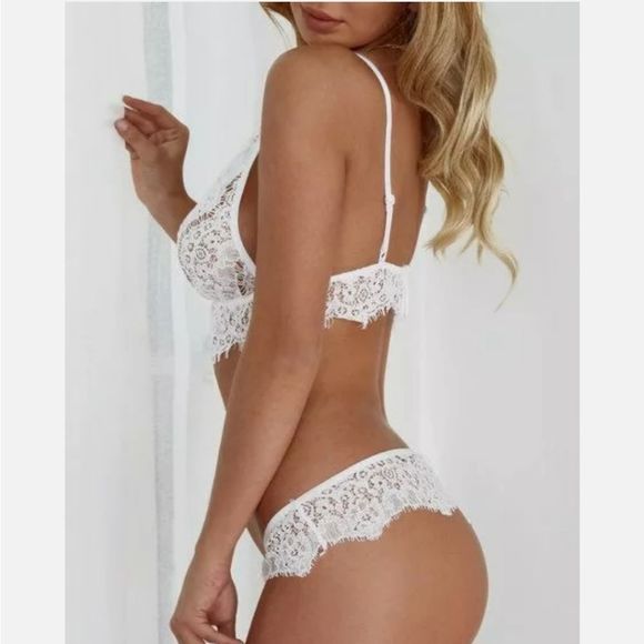 Women Sexy Lingerie Lace Bra Thong Underwear Babydoll Sleepwear Pajamas Sets - Picture 3 of 8